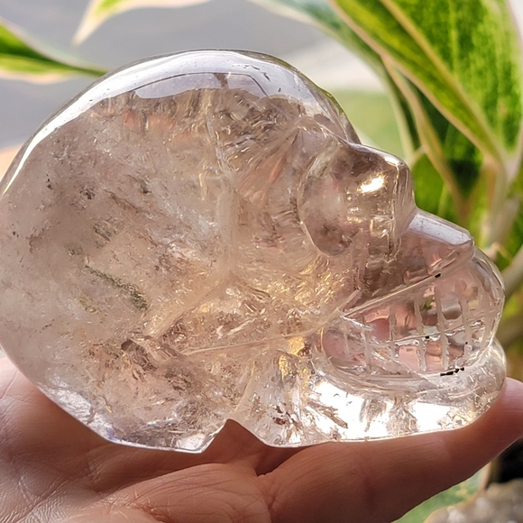 Smokey Crystal Quartz Skull - Picture 2 of 5